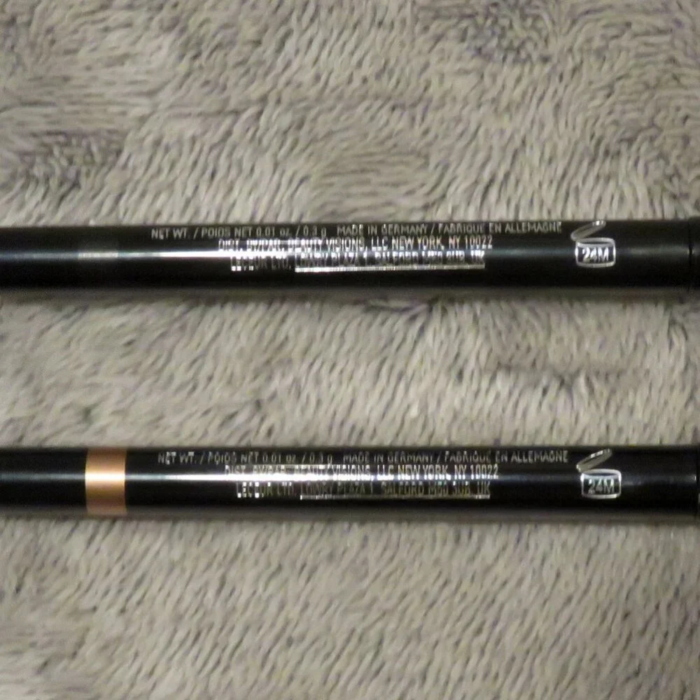 New NWOB Lot 2 Mally Evercolor Gel Waterproof Liners Graphite & Gold Glimmer